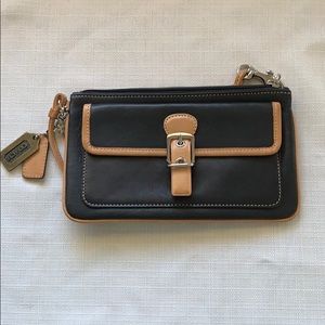 Coach Leather wristlet, clutch.